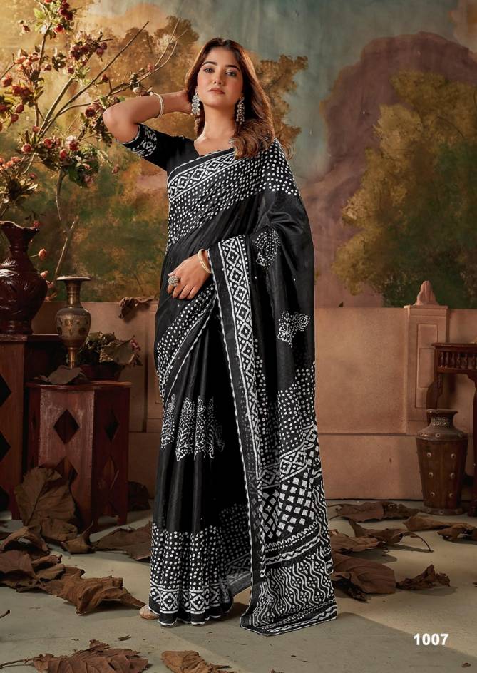 Ikkat Special Woven Daily Wear Mulmul Cotton Sarees Wholesale Price In Surat